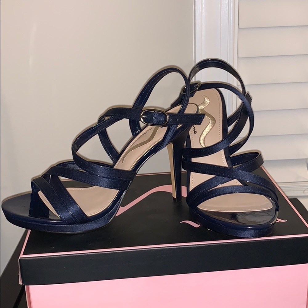 Navy Blue High Heels